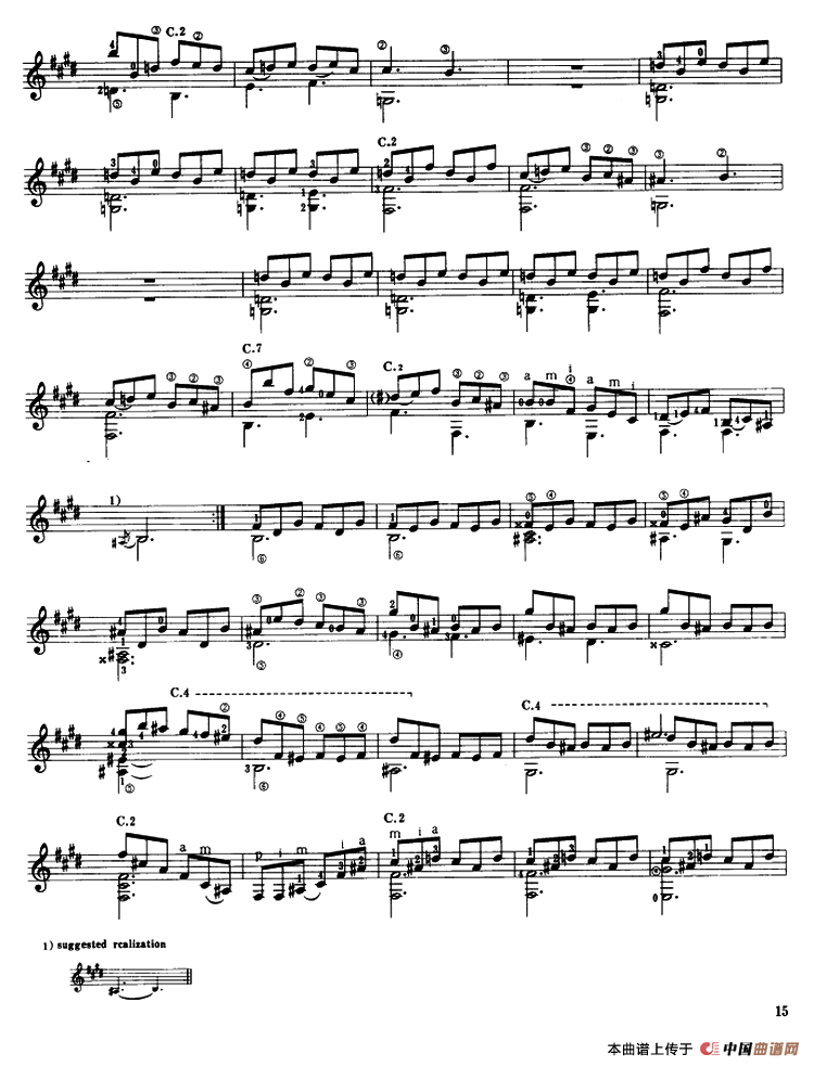 奏鸣曲k.531（古典吉他）