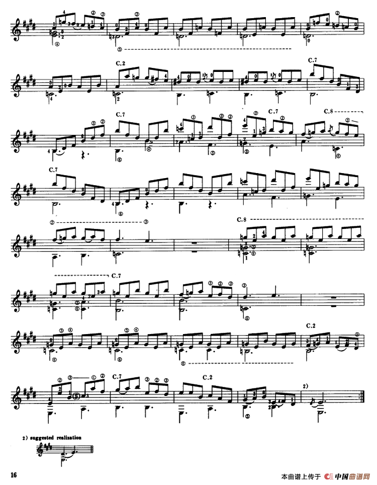 奏鸣曲k.531（古典吉他）