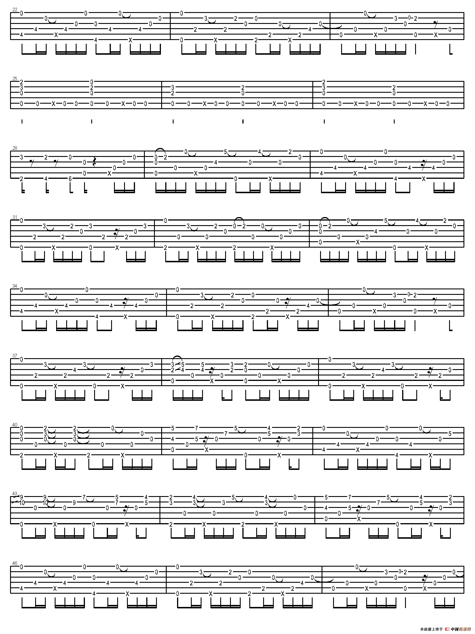 Happiness（岸部真明指弹吉他谱）