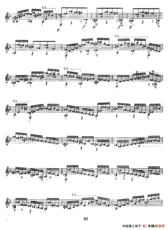 恰空舞曲（古典吉他）