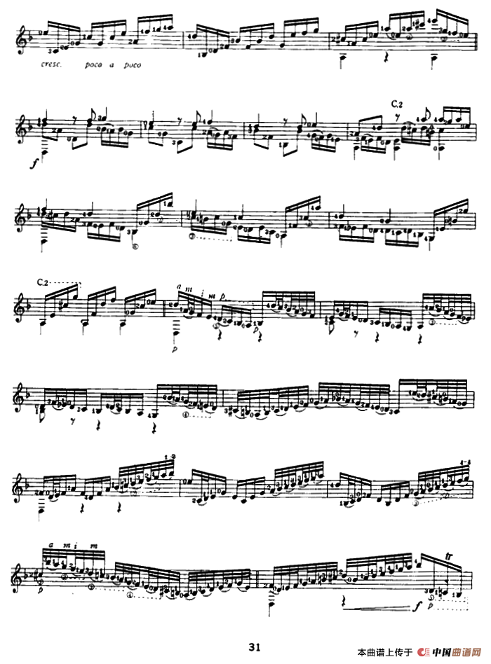 恰空舞曲（古典吉他）