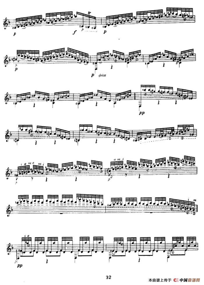 恰空舞曲（古典吉他）