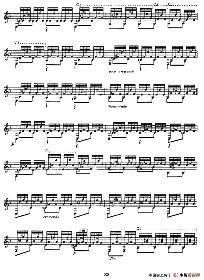 恰空舞曲（古典吉他）