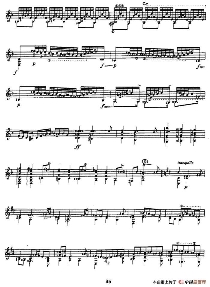 恰空舞曲（古典吉他）