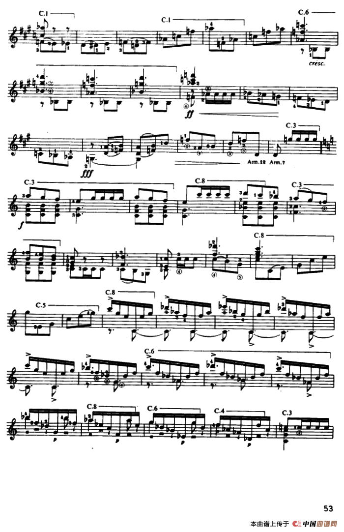 奏鸣曲·第三乐章（古典吉他）