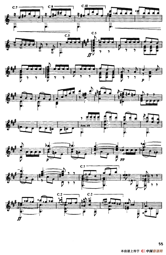 奏鸣曲·第三乐章（古典吉他）