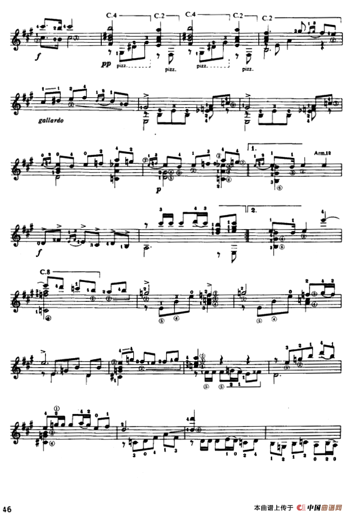 奏鸣曲·第一乐章（古典吉他）