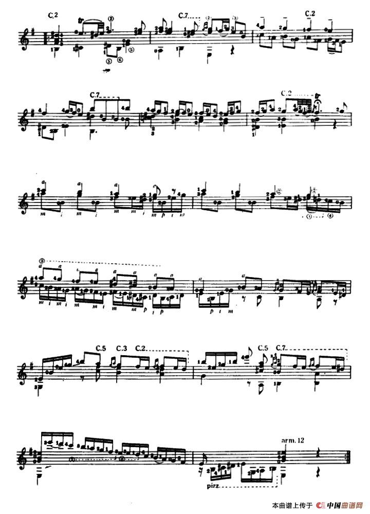 e小调奏鸣曲（古典吉他）