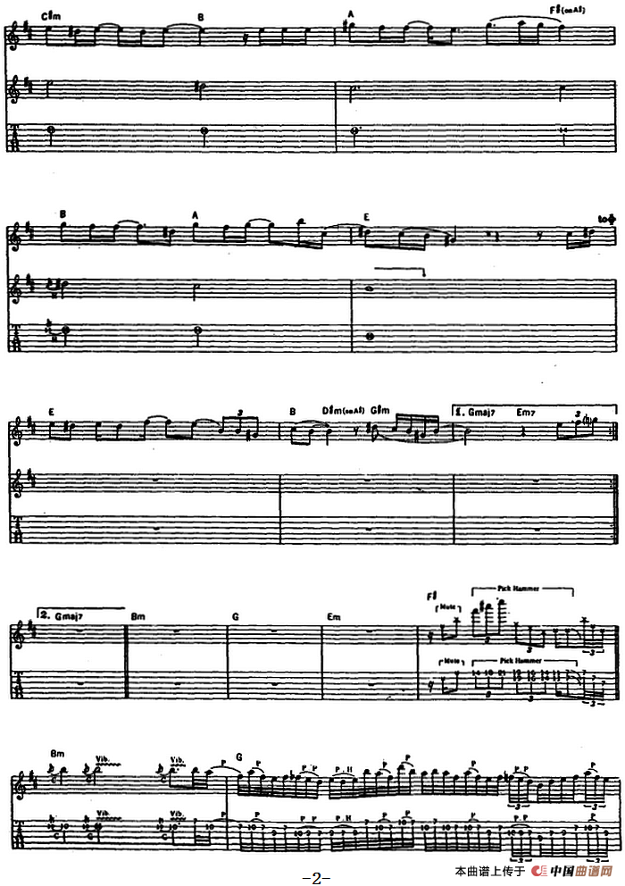 决不信任陌生人（电吉他）