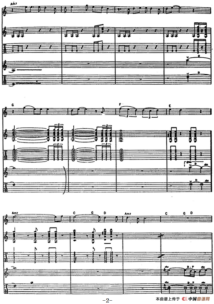 禁止人们叫喊（电吉他）