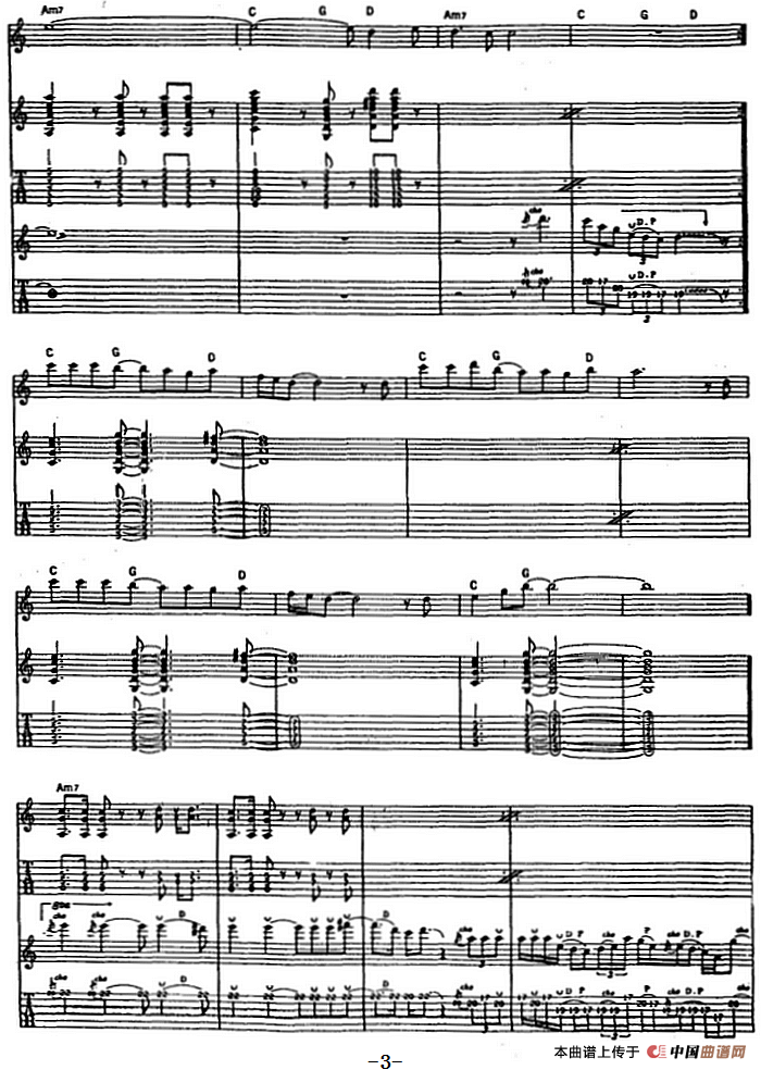 禁止人们叫喊（电吉他）