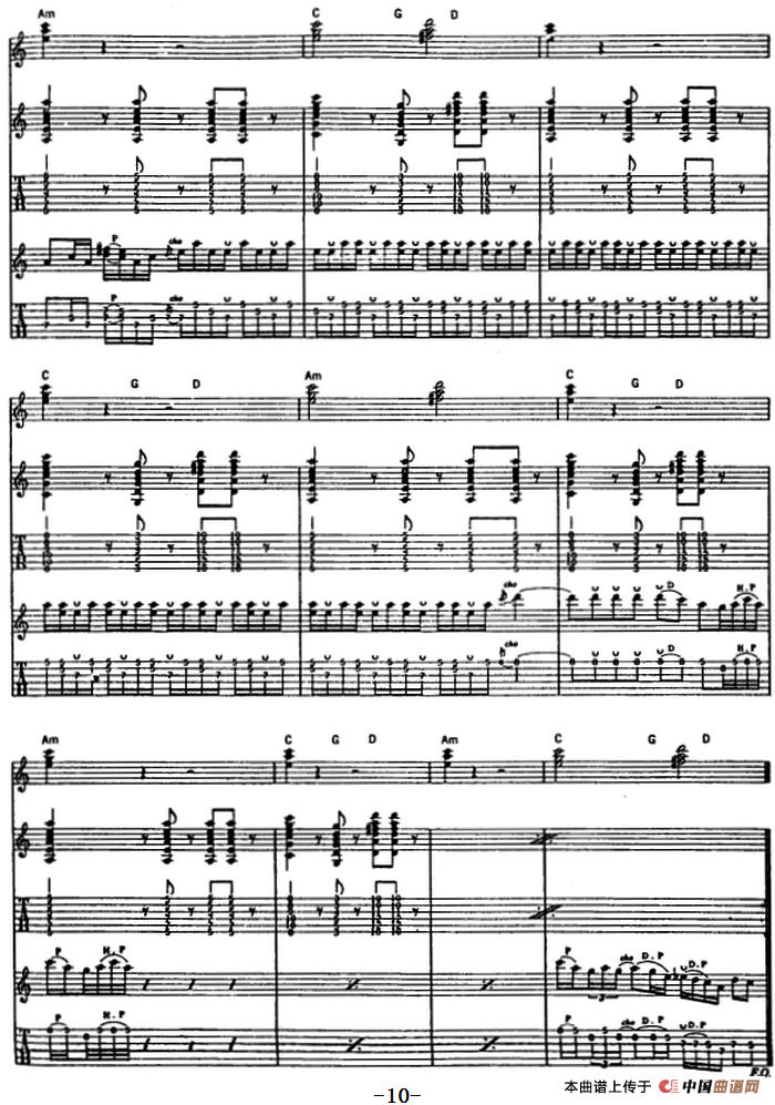 禁止人们叫喊（电吉他）