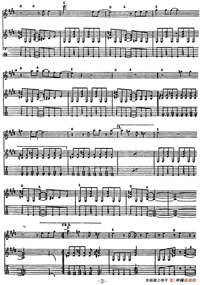 迅速地武装起来（电吉他）