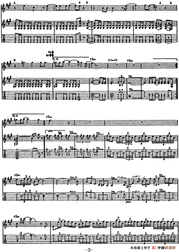 太阳出来了（电吉他）