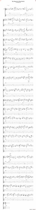 My Memory（指弹独奏）