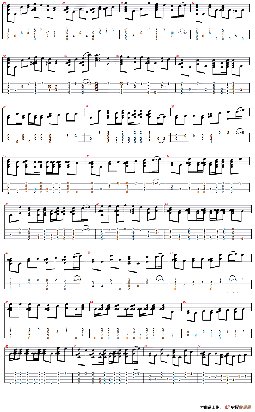 彩虹（ukulele指弹谱）