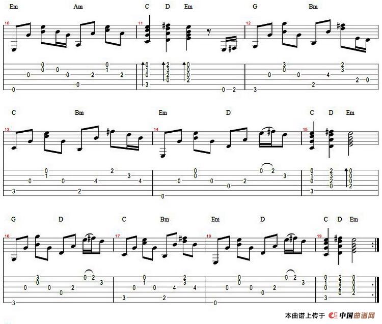 红雪莲（指弹谱）