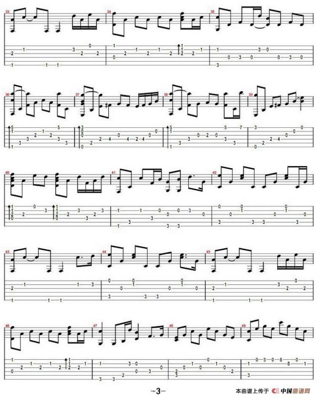 the daydream（白日梦）（指弹谱）