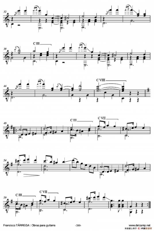 PAQUITO(Vals)（古典吉他）