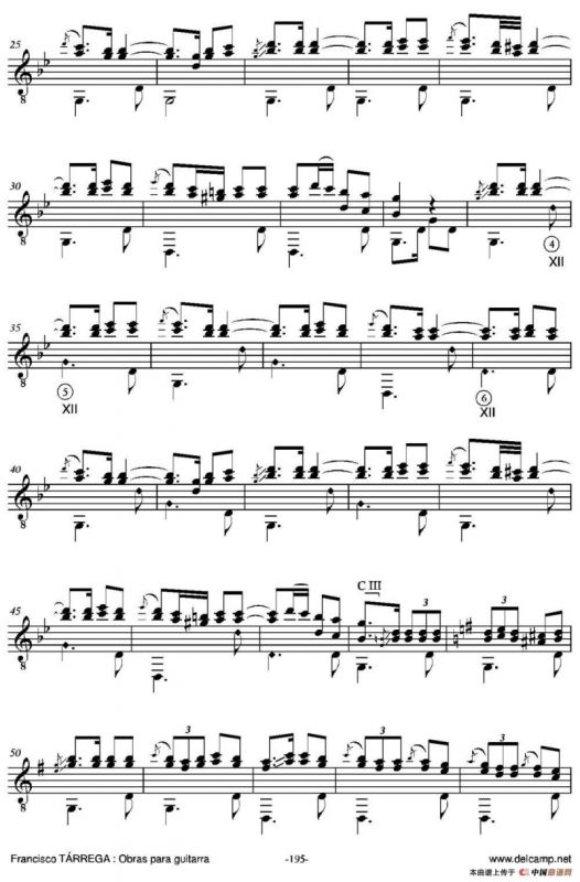 TANGO(Arreglado sobre un Habanera de Carlos Garcia Tolsa)（古典吉他）