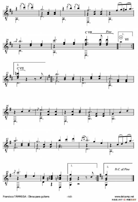 VALS(En re mayor)（古典吉他）