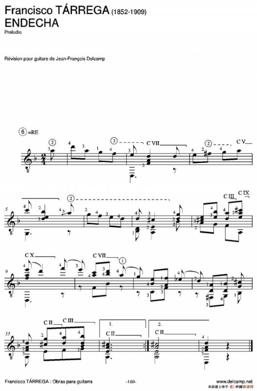 ENDECHA(Preludio)（古典吉他）