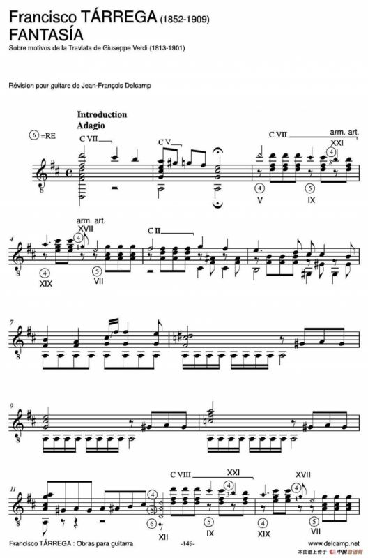 FANTASIA(Sobre motivos de la Traviata de Giuseppe Verdi)（古典吉他）