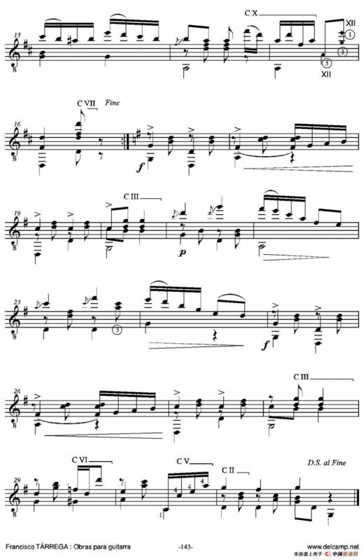 ROSITA(Polka A la Srta.Da.Rosita Gonzales de Melo)（古典吉他）