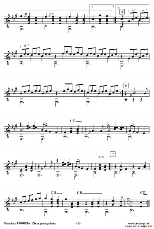 GRAN JOTA DE CONCIERTO(Arreglado sobre la Jota aragonesa de Julian Arcas)（古典吉他）