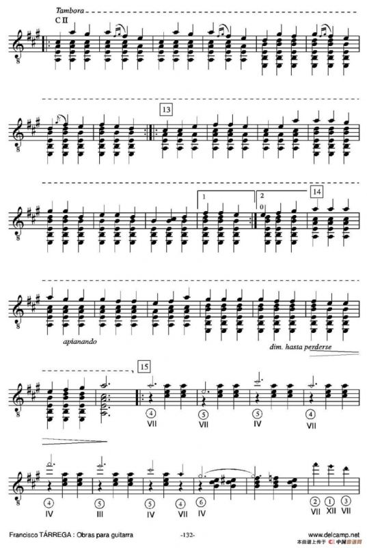 GRAN JOTA DE CONCIERTO(Arreglado sobre la Jota aragonesa de Julian Arcas)（古典吉他）