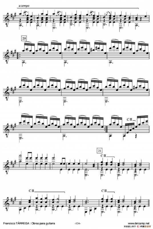 GRAN JOTA DE CONCIERTO(Arreglado sobre la Jota aragonesa de Julian Arcas)（古典吉他）