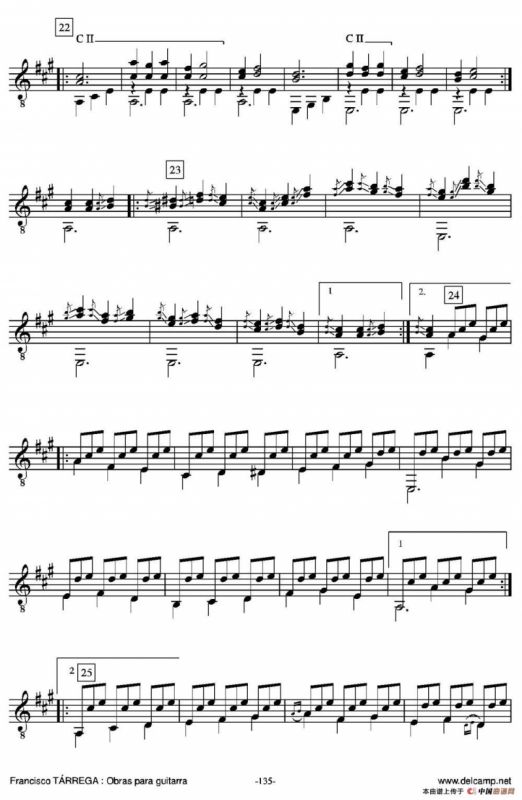 GRAN JOTA DE CONCIERTO(Arreglado sobre la Jota aragonesa de Julian Arcas)（古典吉他）