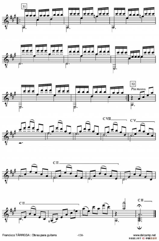 GRAN JOTA DE CONCIERTO(Arreglado sobre la Jota aragonesa de Julian Arcas)（古典吉他）