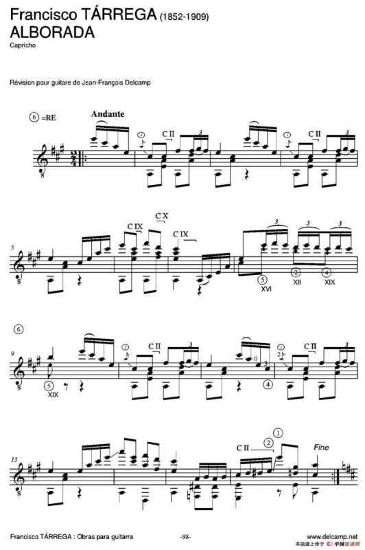 ALBORADA(Capricho)（古典吉他）