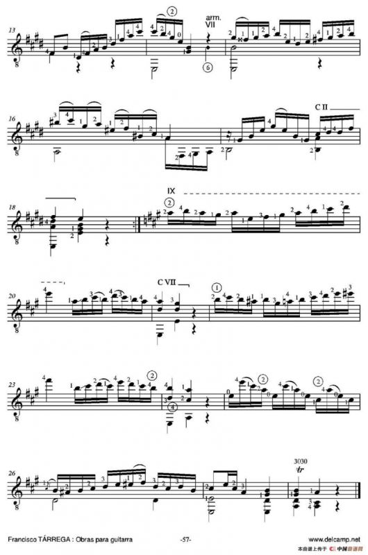 ESTUDIO EN FORMA DE MINUETTO(A la Srta.Consuelo Pascual de Boldum)（古典吉他）