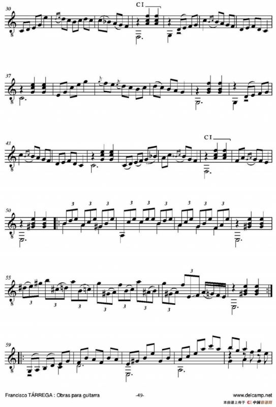 MALAGUENA(Facil)（古典吉他）