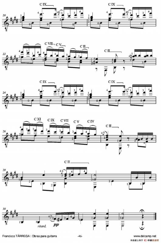 MINUETTO(A mi preditecta discipula y noble Srta. Maria Rita Bondi)（古典吉他）