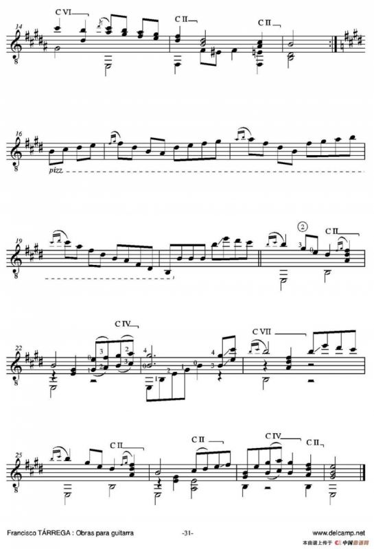 PAVANA（古典吉他）