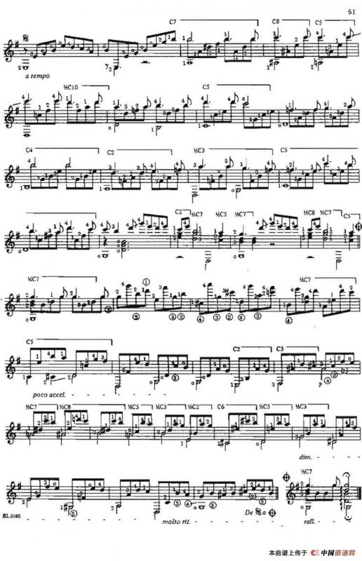 A mi madre（古典吉他）