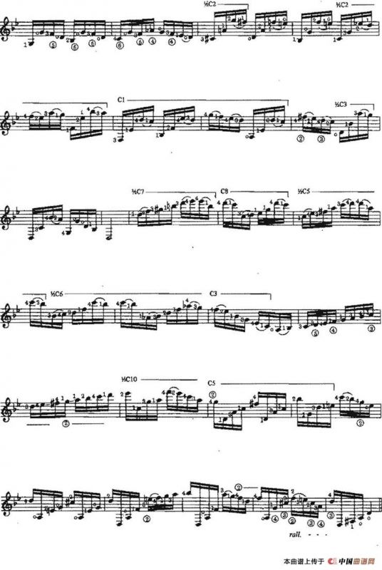 Estudio en Sol menor（古典吉他）