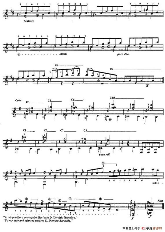 Vals op.8no.4（古典吉他）