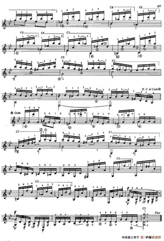 Preludio op.5no.1（古典吉他）