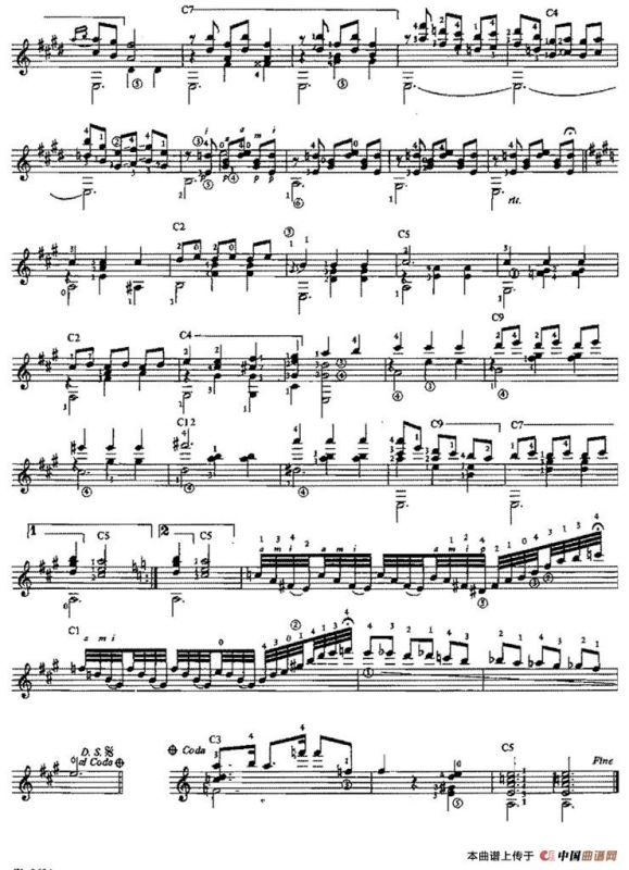 Mazurka Apasionata（古典吉他）