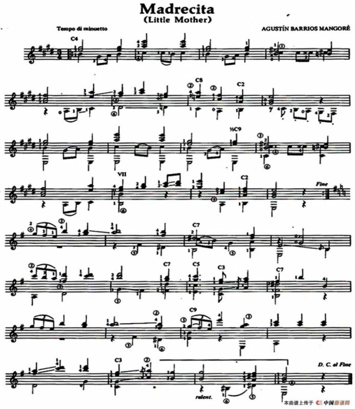 Madrecita（古典吉他）