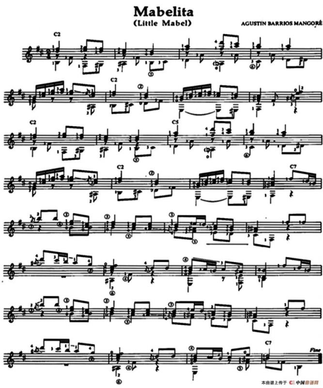 Mabelita（Little Mabel）（古典吉他）
