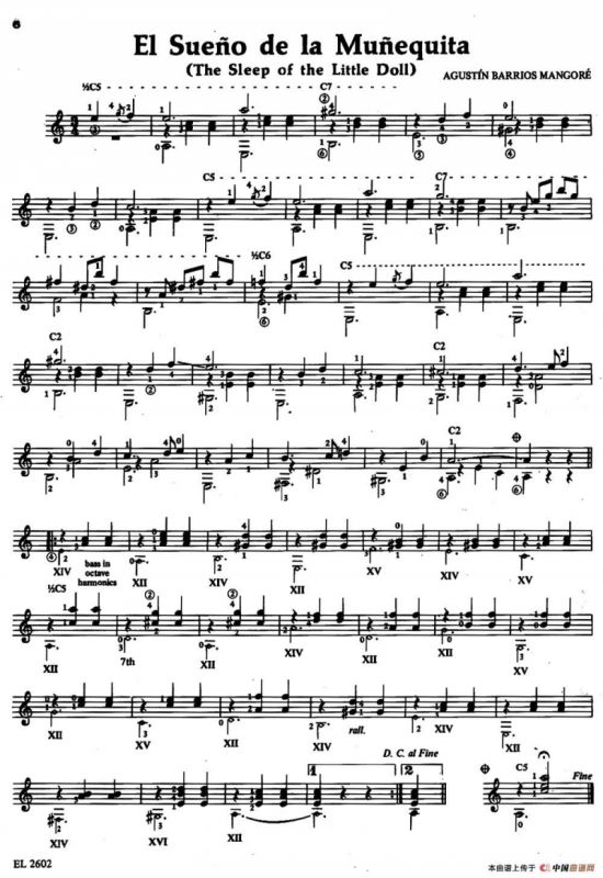 El Sueno de la Munequita（娃娃的梦）（古典吉他）