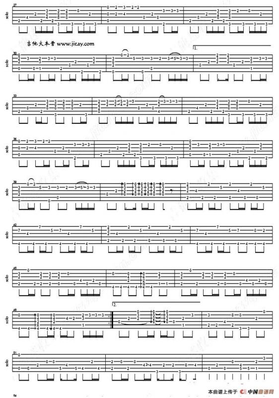 七里香（指弹谱）