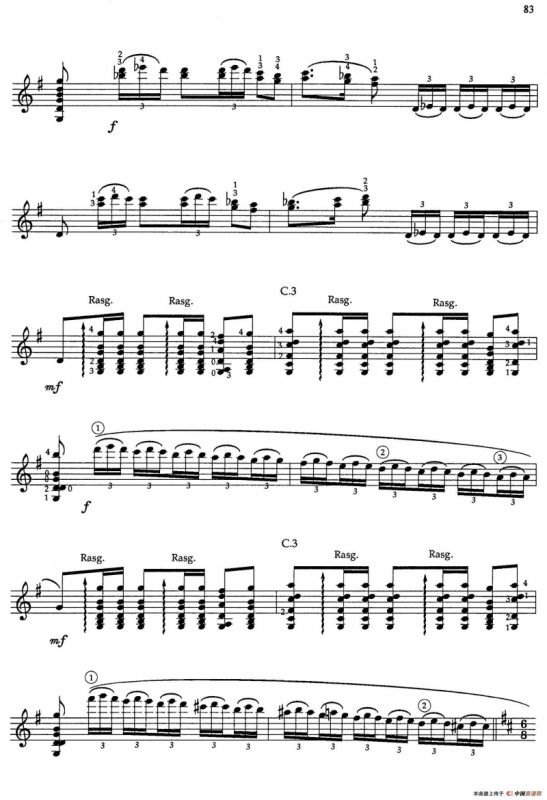 Joaquin Rodrigo Music for Guitar（罗德里戈吉他音乐P80-89（古典吉他）