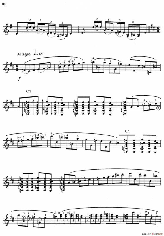 Joaquin Rodrigo Music for Guitar（罗德里戈吉他音乐P80-89（古典吉他）