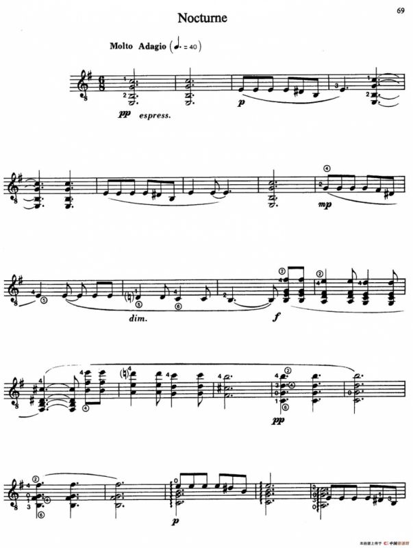 Joaquin Rodrigo Music for Guitar（罗德里戈吉他音乐P69-79（古典吉他）